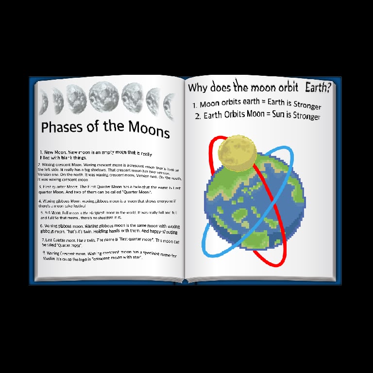 The moon book photo Una sent
